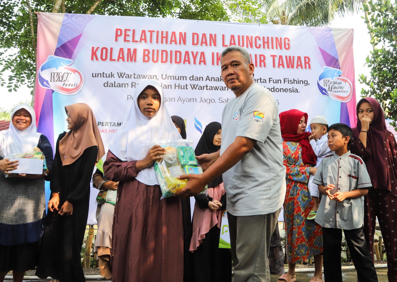 WMI Gelar Pelatihan Budidaya Ikan Bawal Tawar, Sekaligus Launching Peresmian Kolam Percontohan