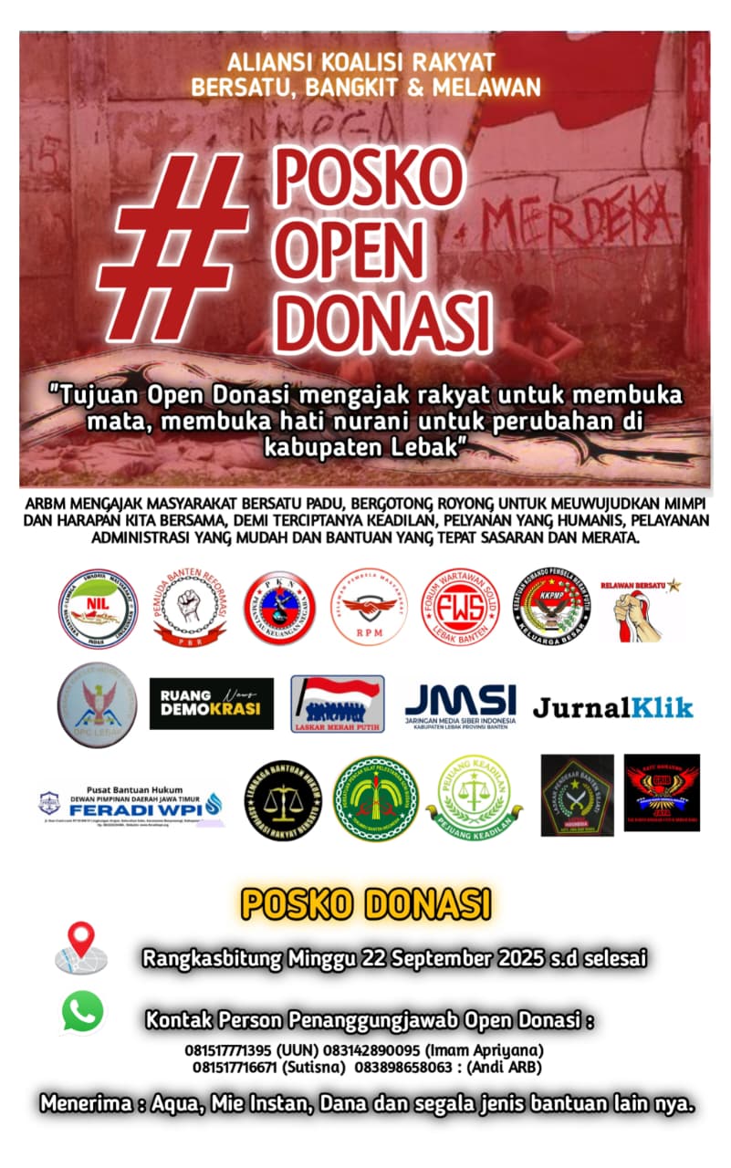 Open Donasi di Lebak : Aksi Solidaritas atau Simbol Perlawanan?