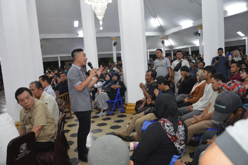 PKL Pasar Rangkasbitung Siap Direlokasi, Wabup Apresiasi Kehadiran Pedagang Diacara Sosialisasi